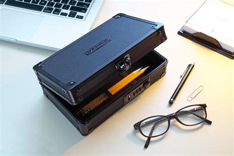 unbend metal pencil box|Vaultz Locking Pencil Box Black .